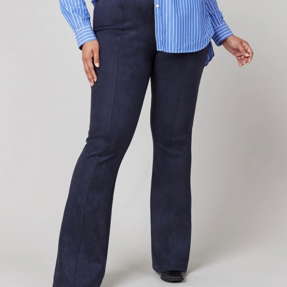 Spanx Faux Suede Flare Pants - Picture 2 of 6